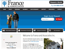 Tablet Screenshot of franceins.com